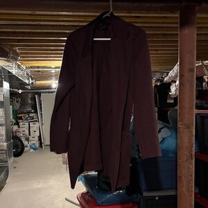 Dynamite Rich Purple Cardigan Blazer